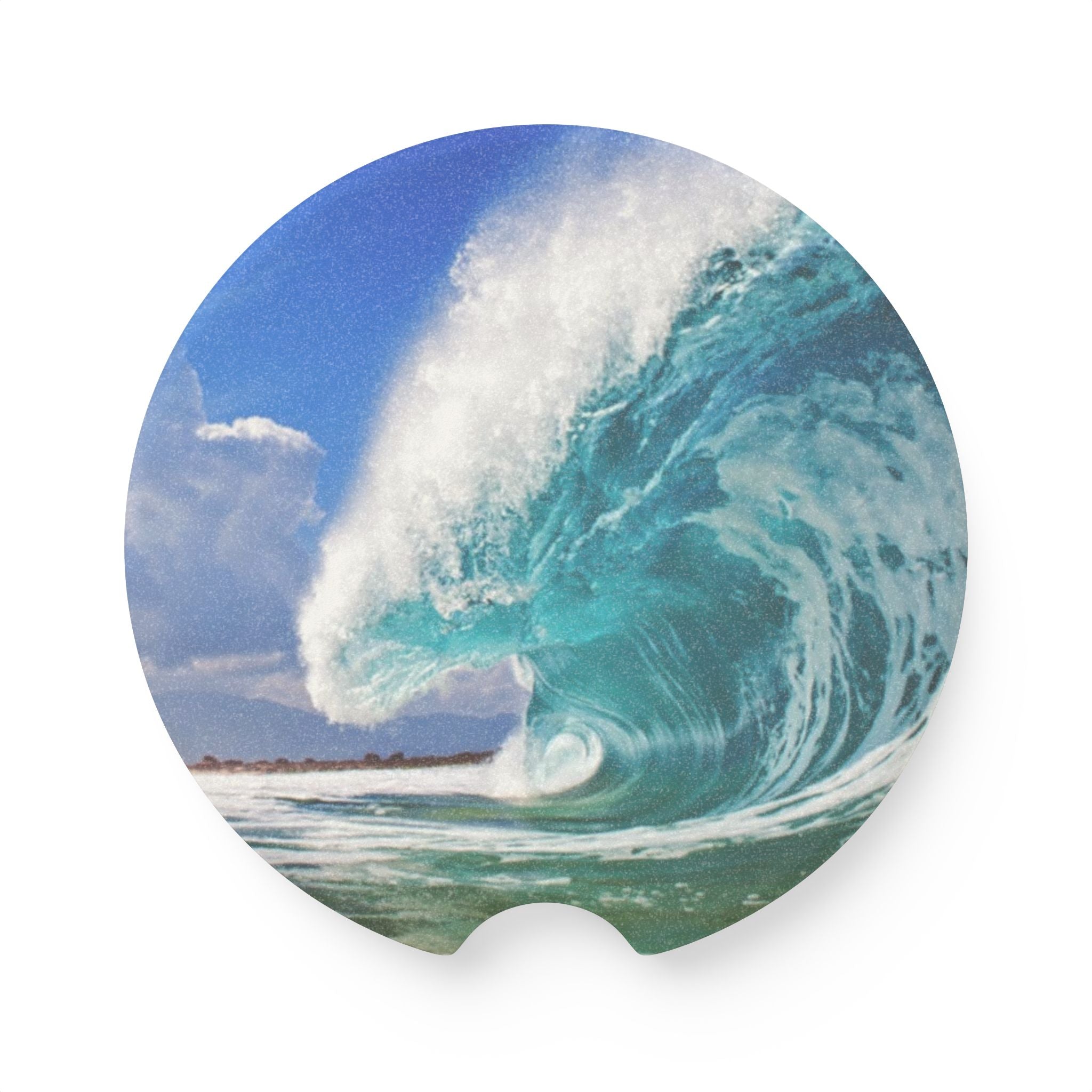 Ocean Wave Drink Holder Car Coaster