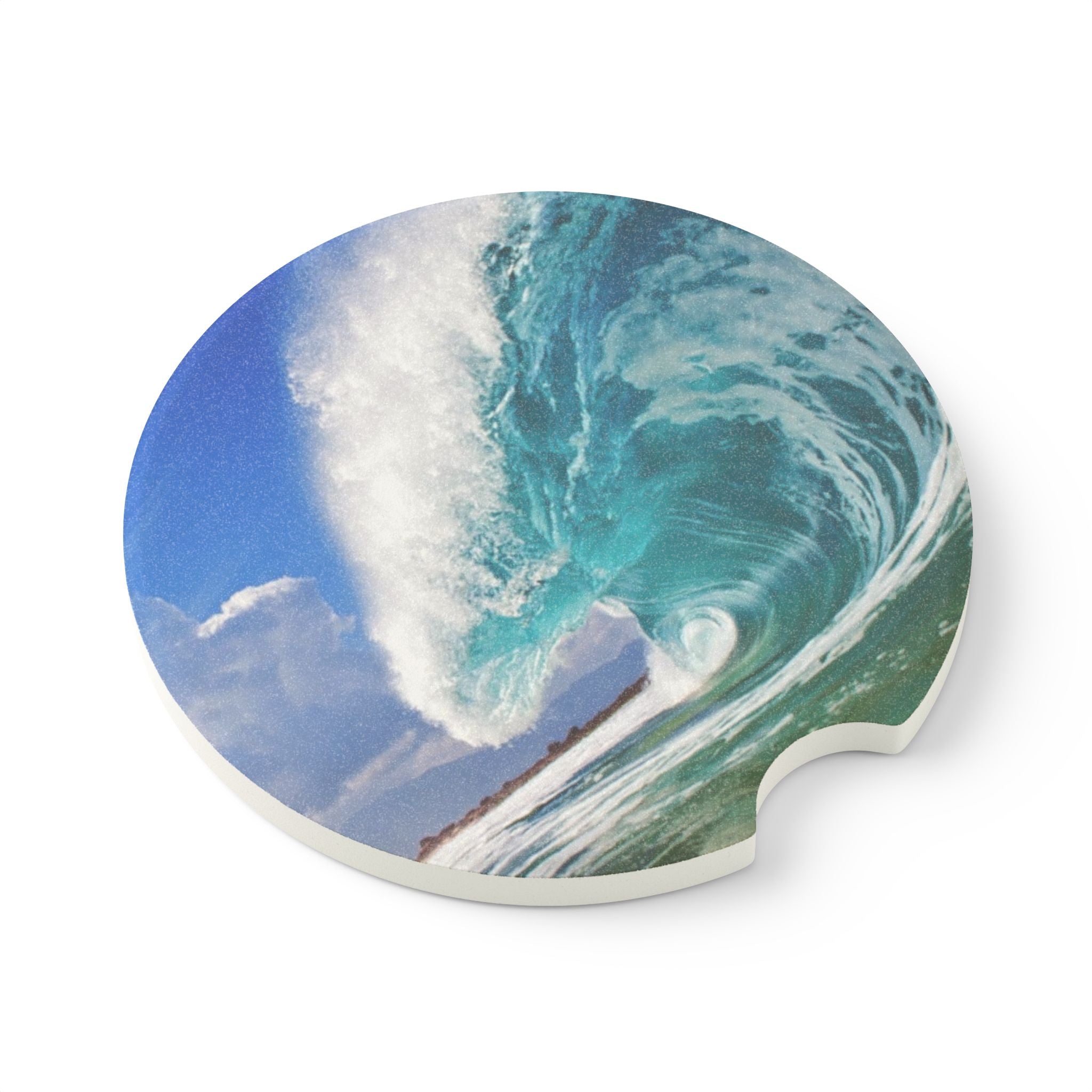 Ocean Wave Drink Holder Car Coaster