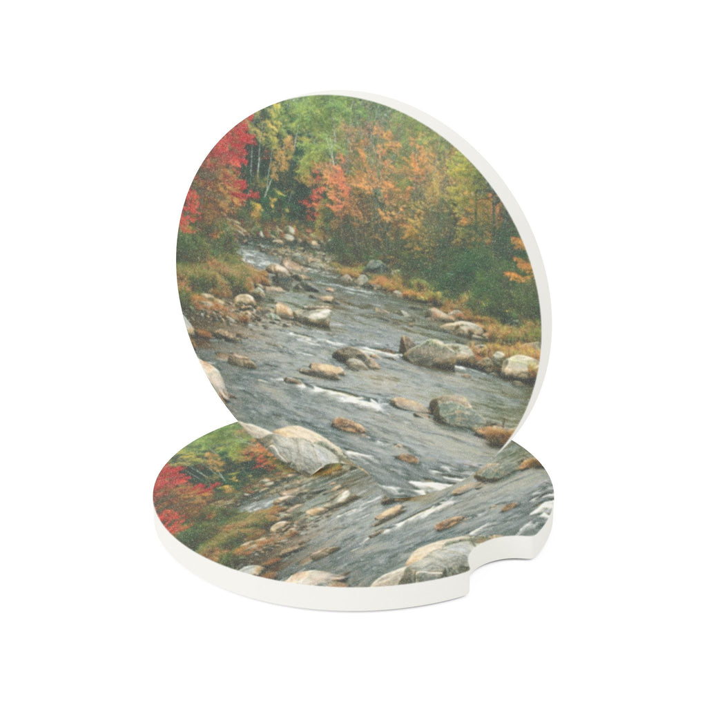 Autumn River Scenic Cup Holder Insert