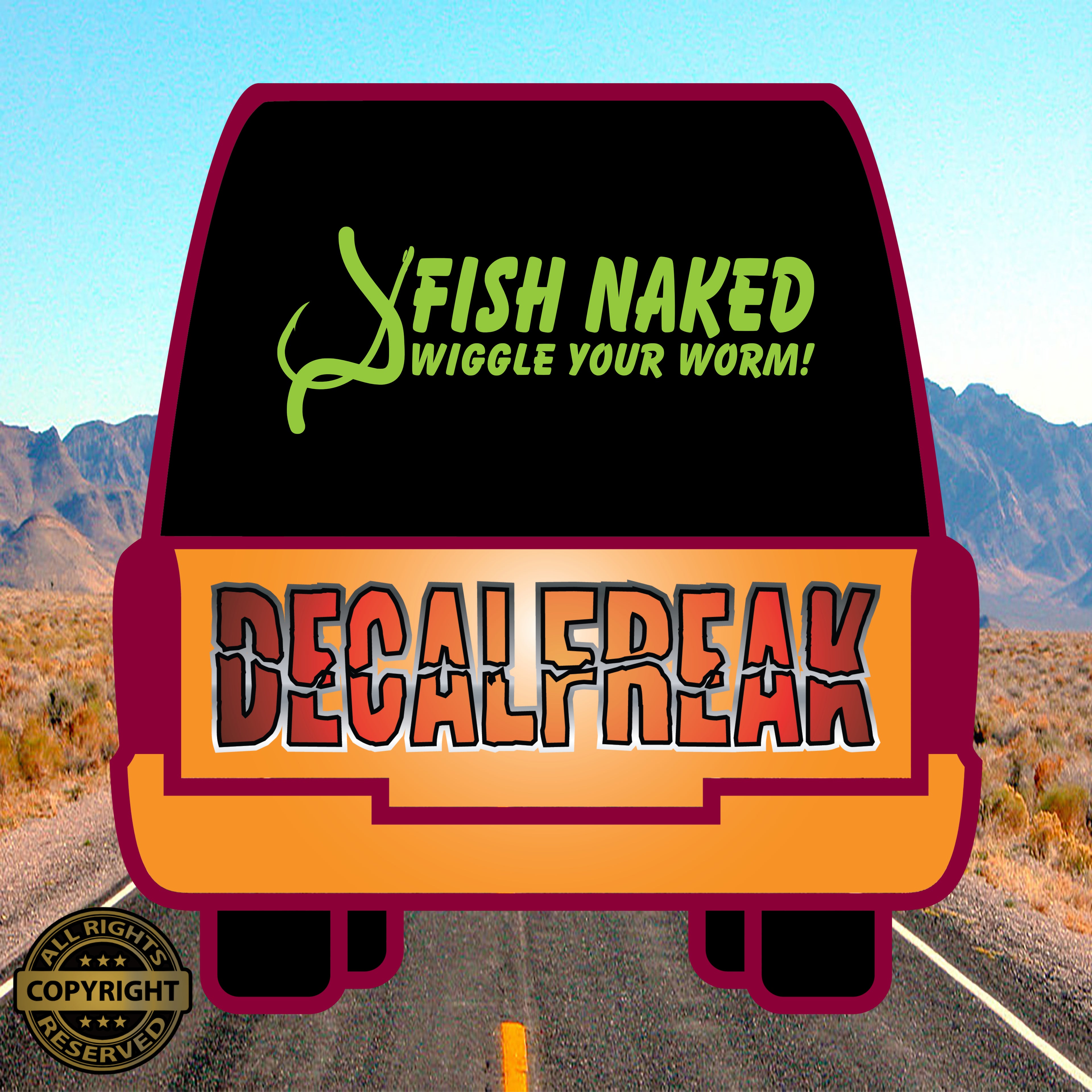Fish Naked Vinyl Decal