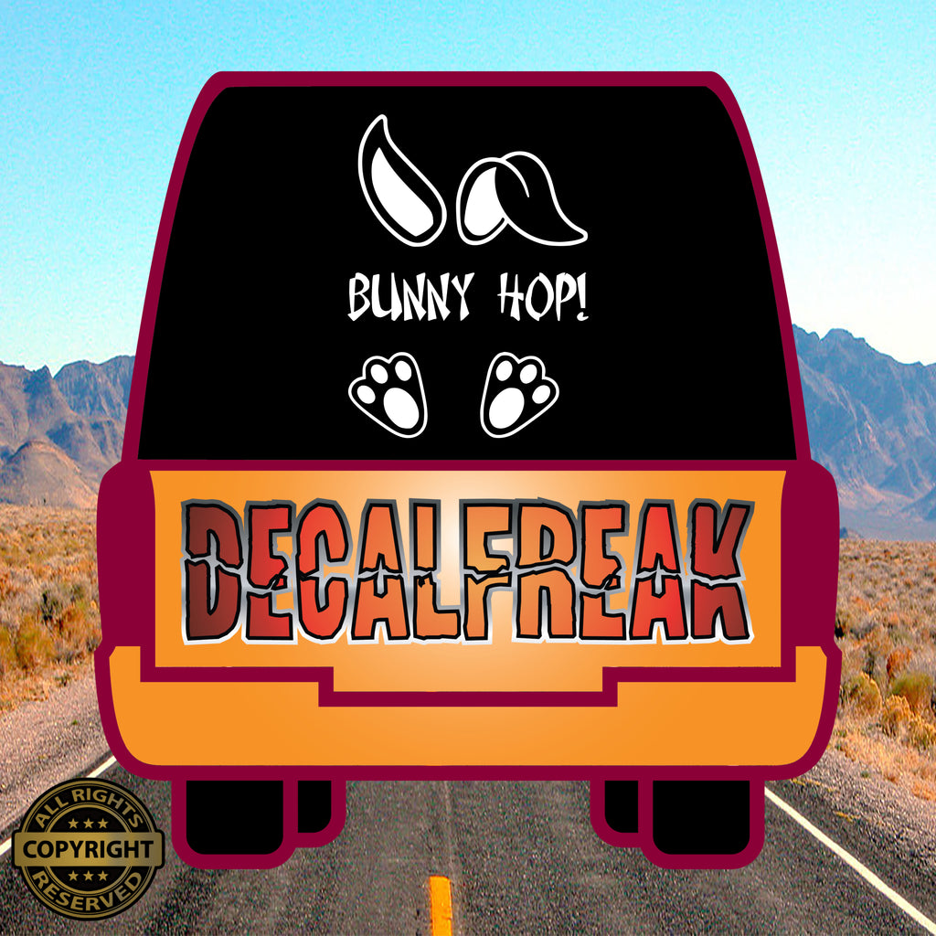 Bunny Hop Vinyl Decal