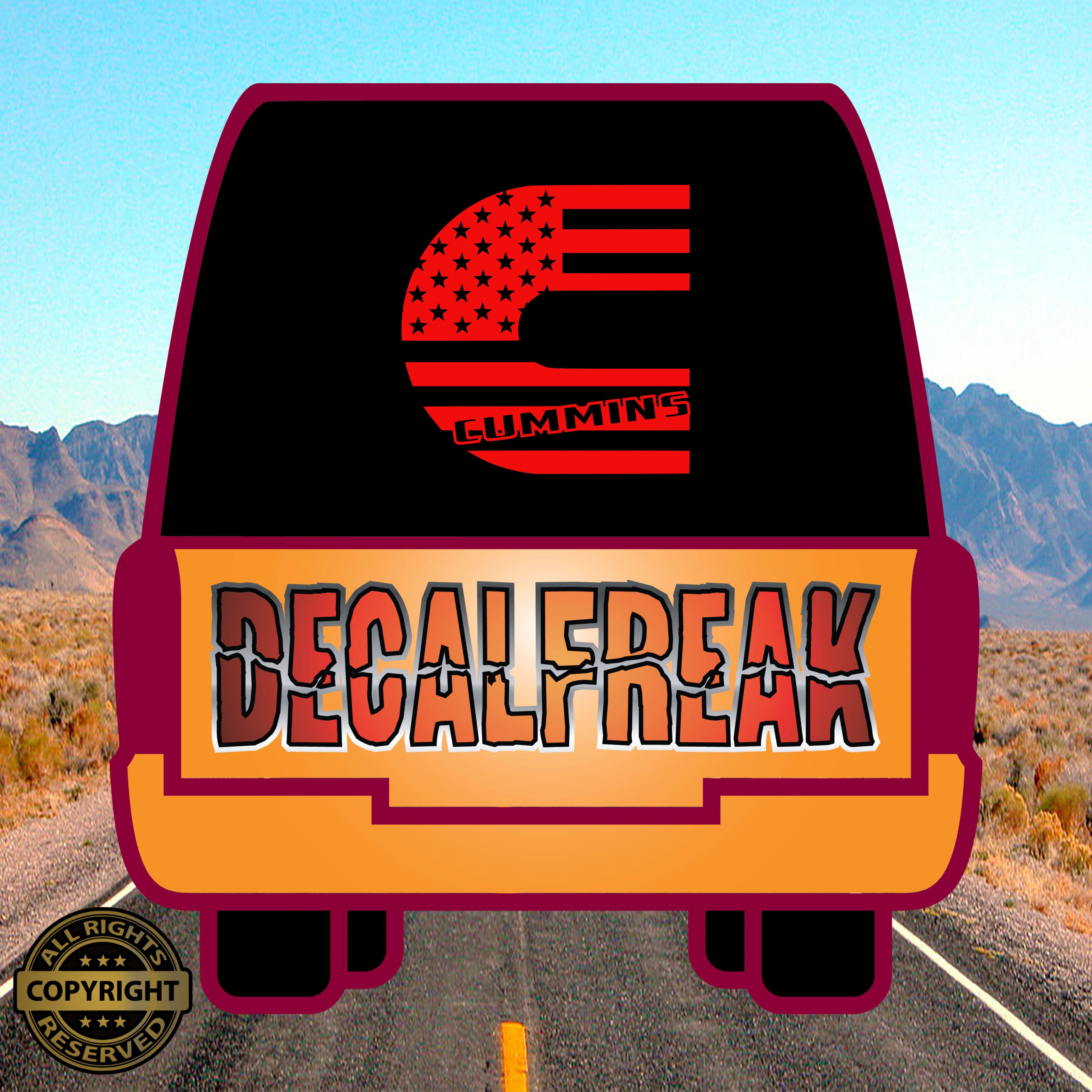 All American Cummins Vinyl Decal