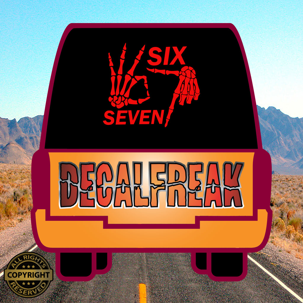 Six Seven Vinyl Decal