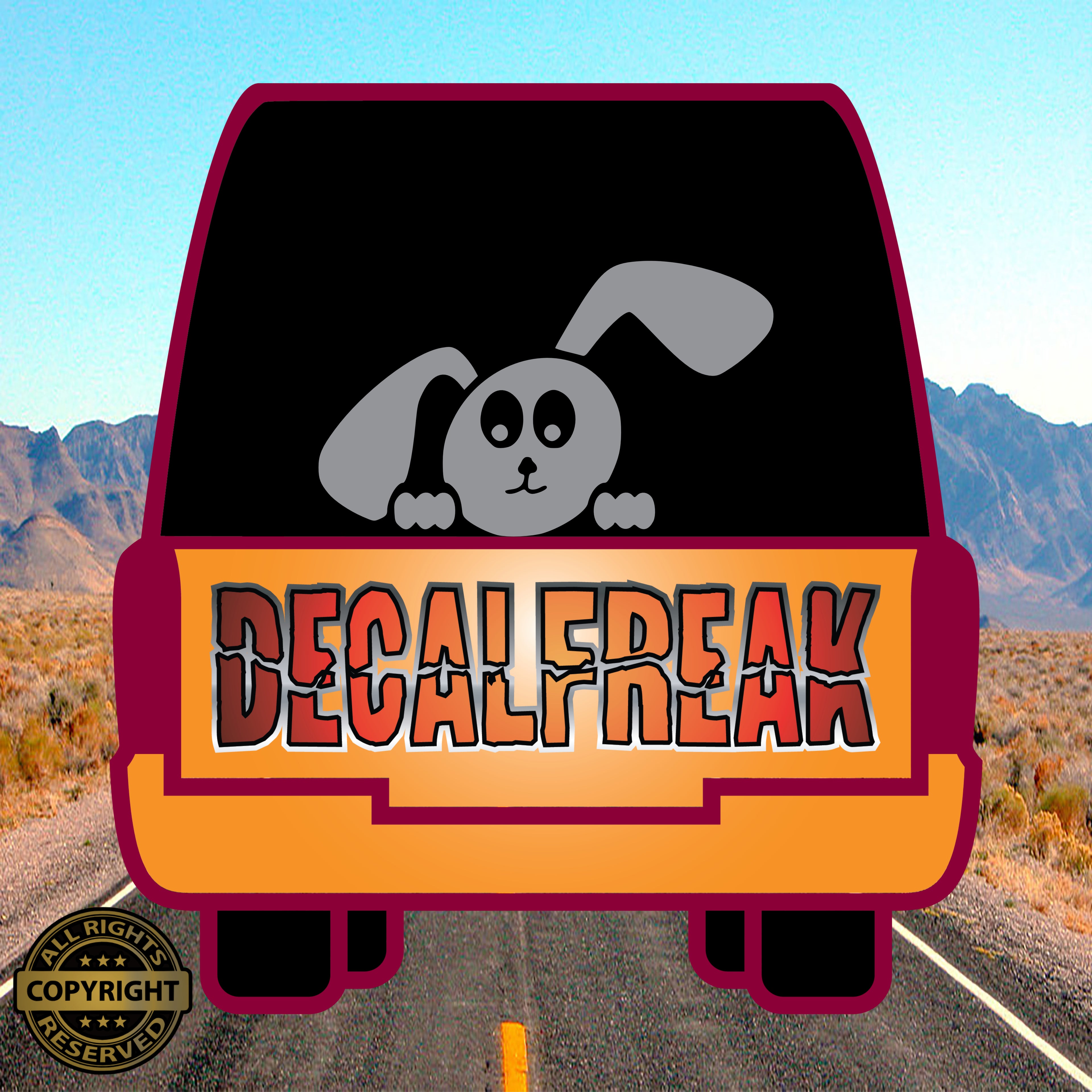 Peeking Puppy Vinyl Decal