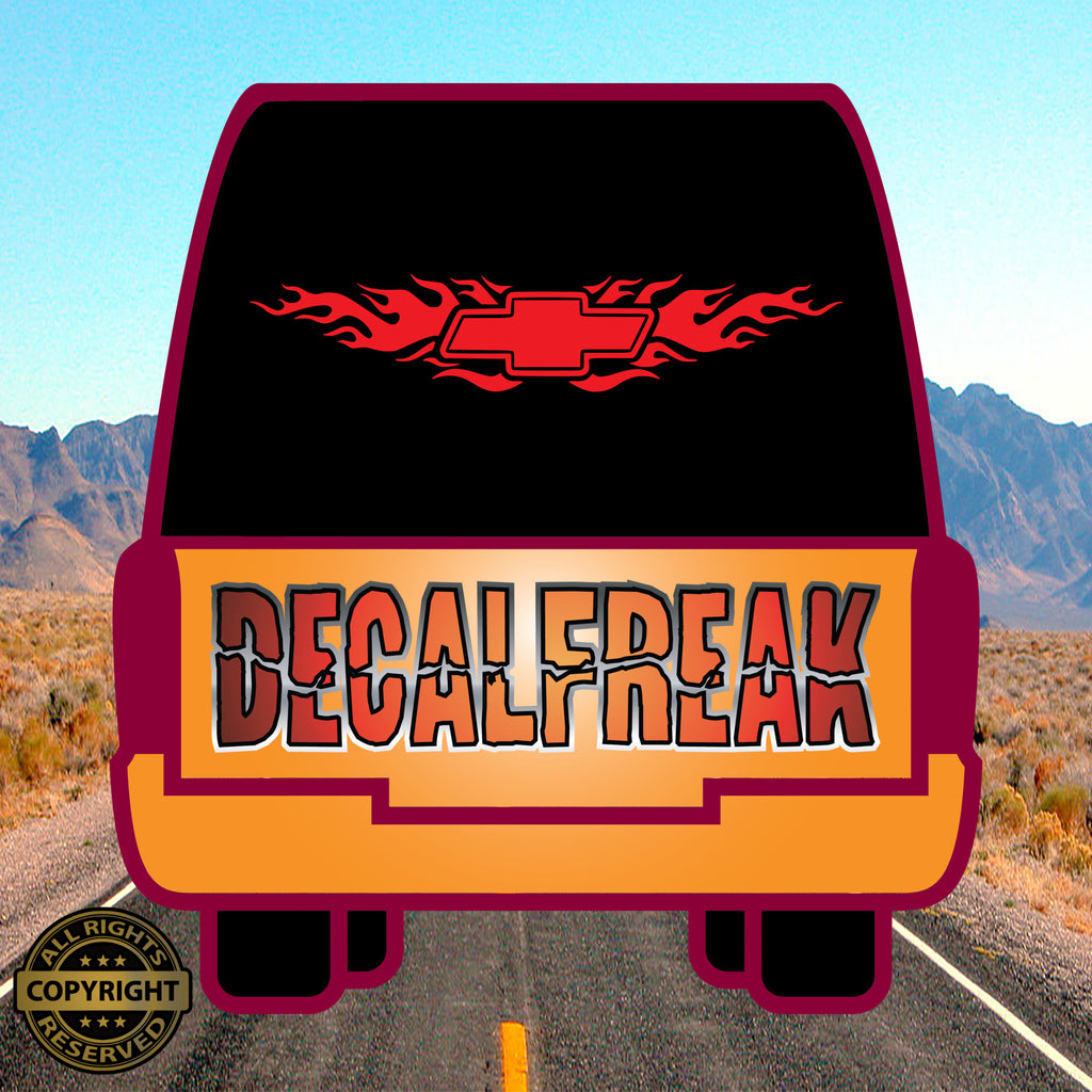 Chevy Flames Vinyl Decal