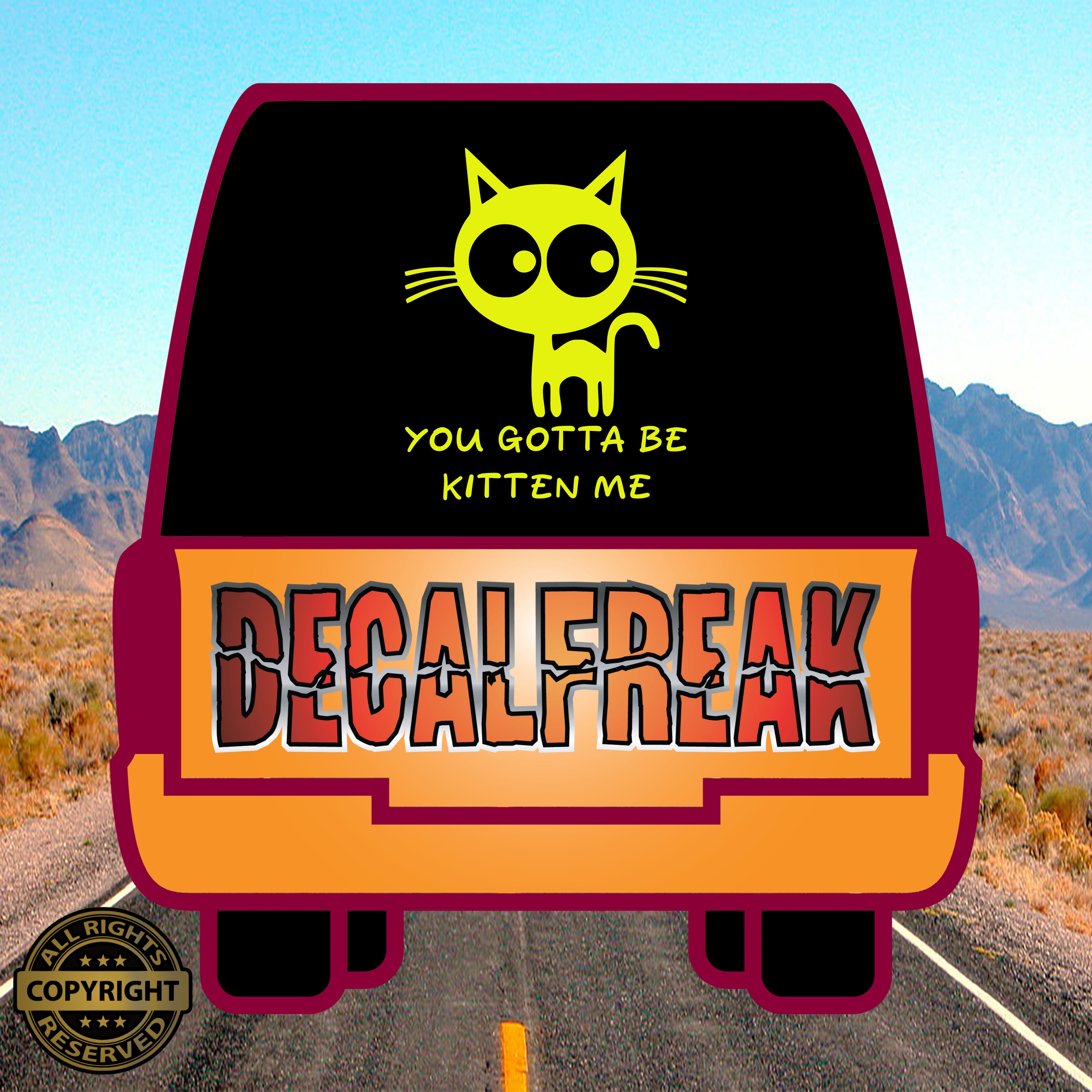 You Gotta be Kitten me Vinyl Decal