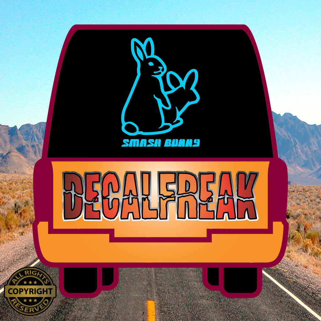 Smash Bunny Vinyl Decal