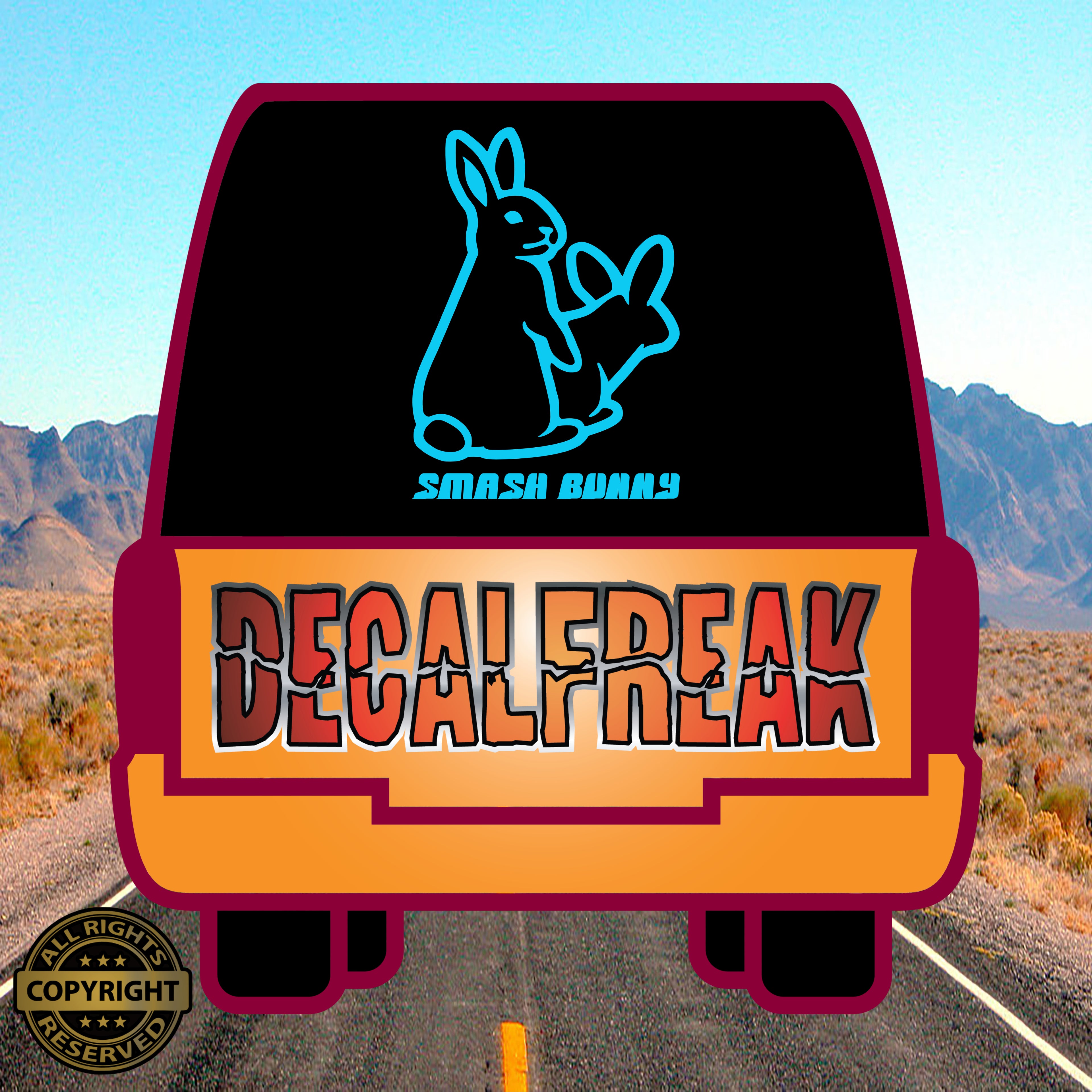 Smash Bunny Vinyl Decal