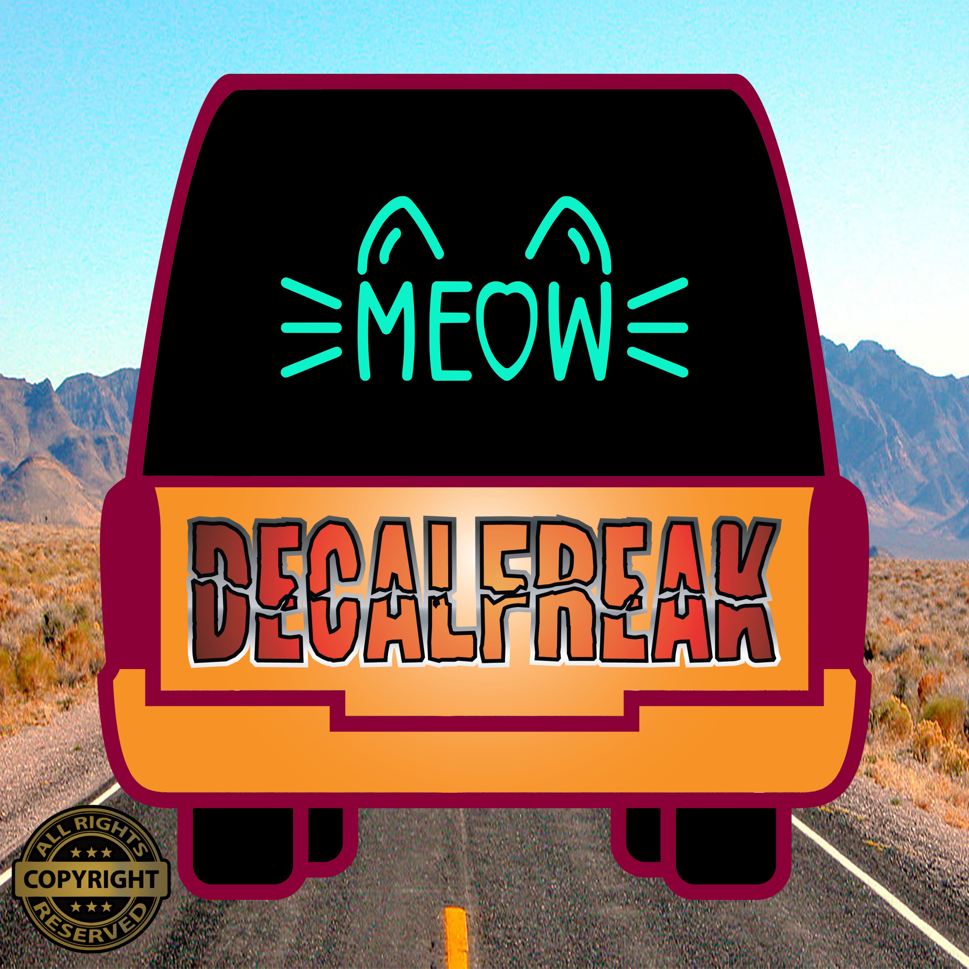 Meow Vinyl Decal