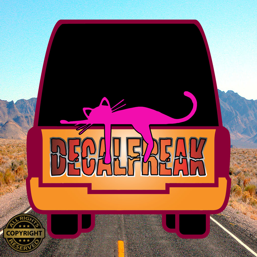 Lazy Cat Vinyl Decal