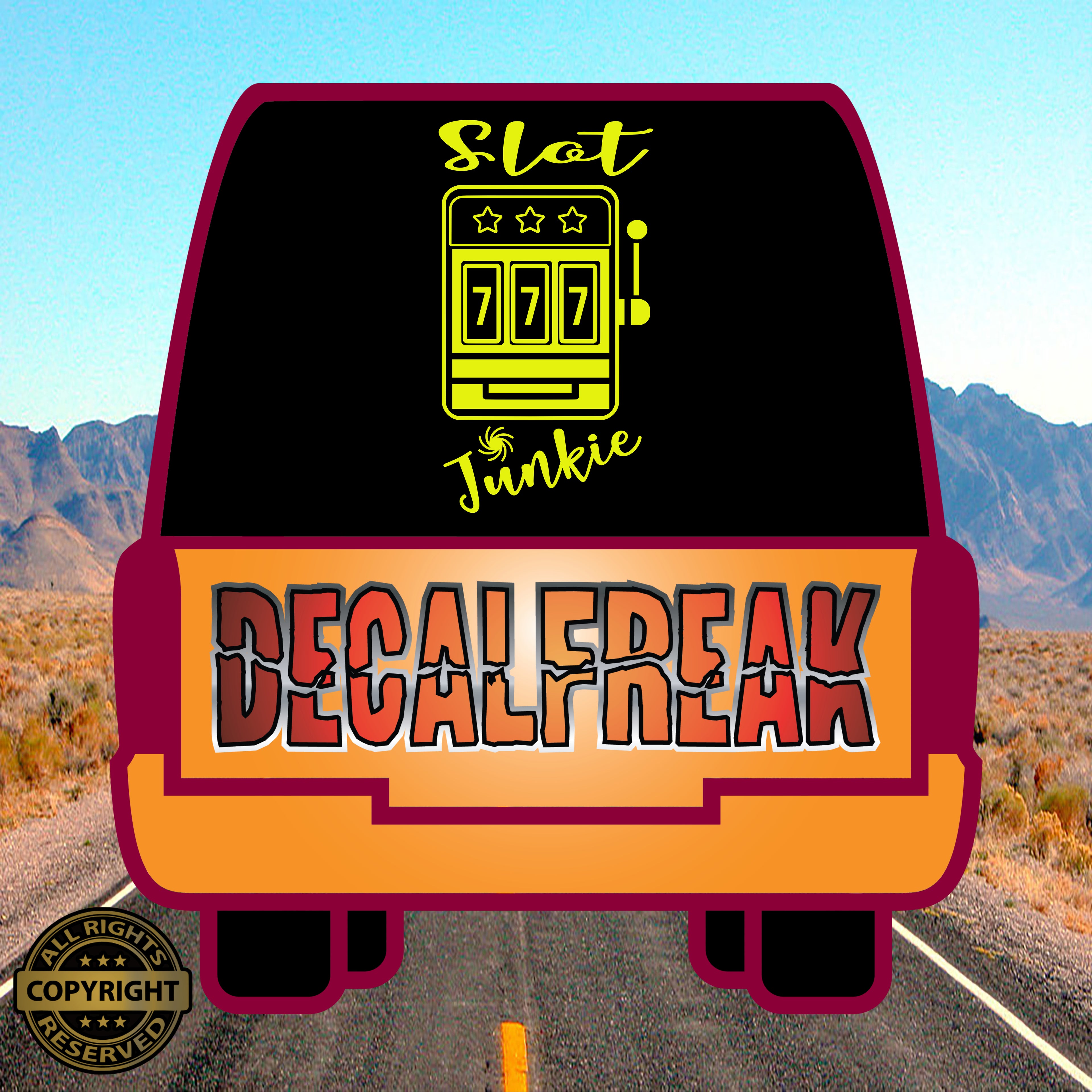 Slot Junkie Vinyl Decal