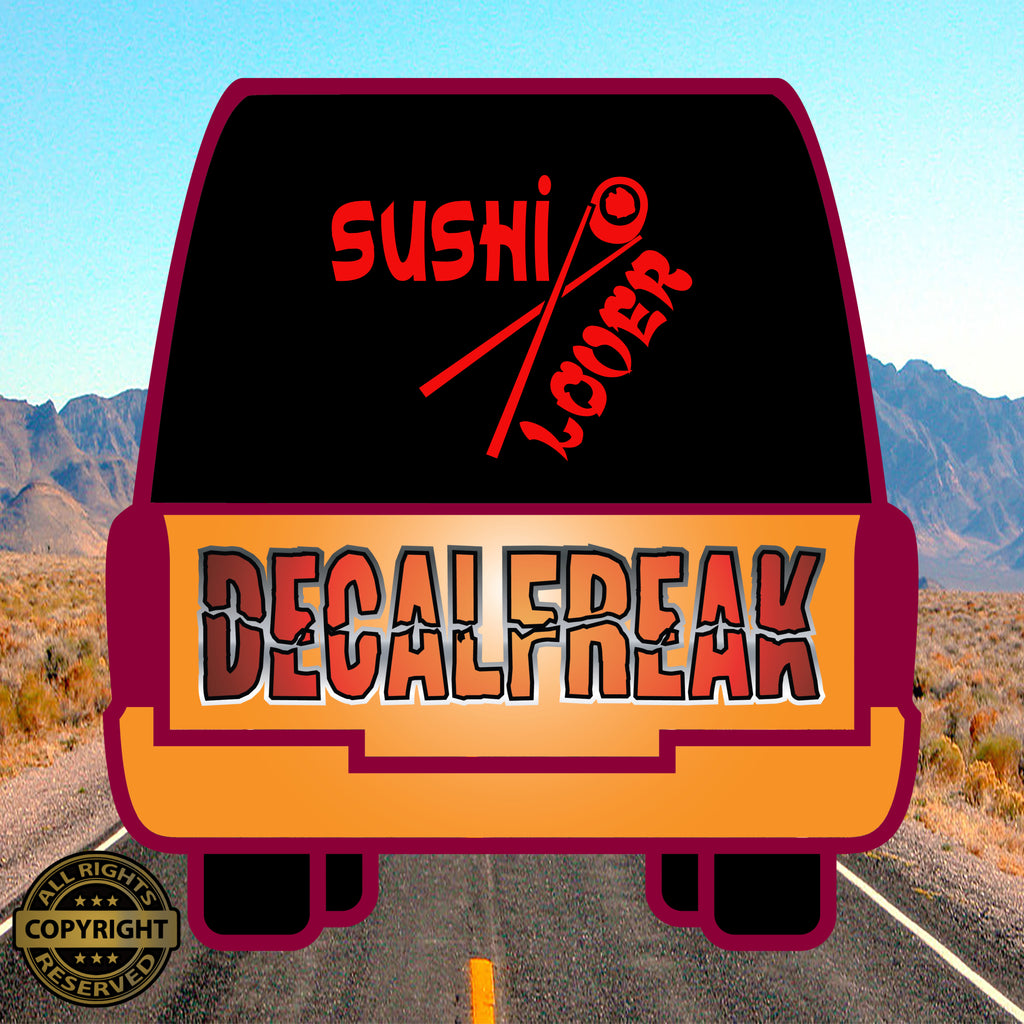 Sushi Lover Vinyl Decal