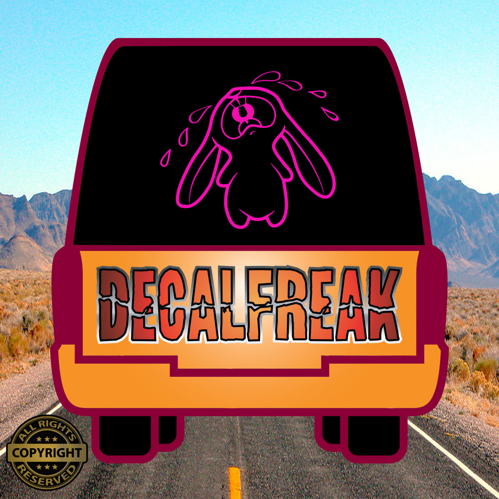 Cry Bunny Vinyl Decal