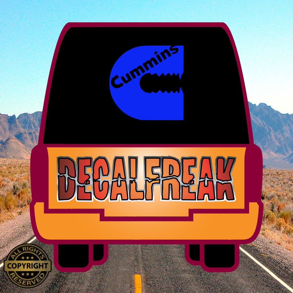 Cummins Teeth Vinyl Decal