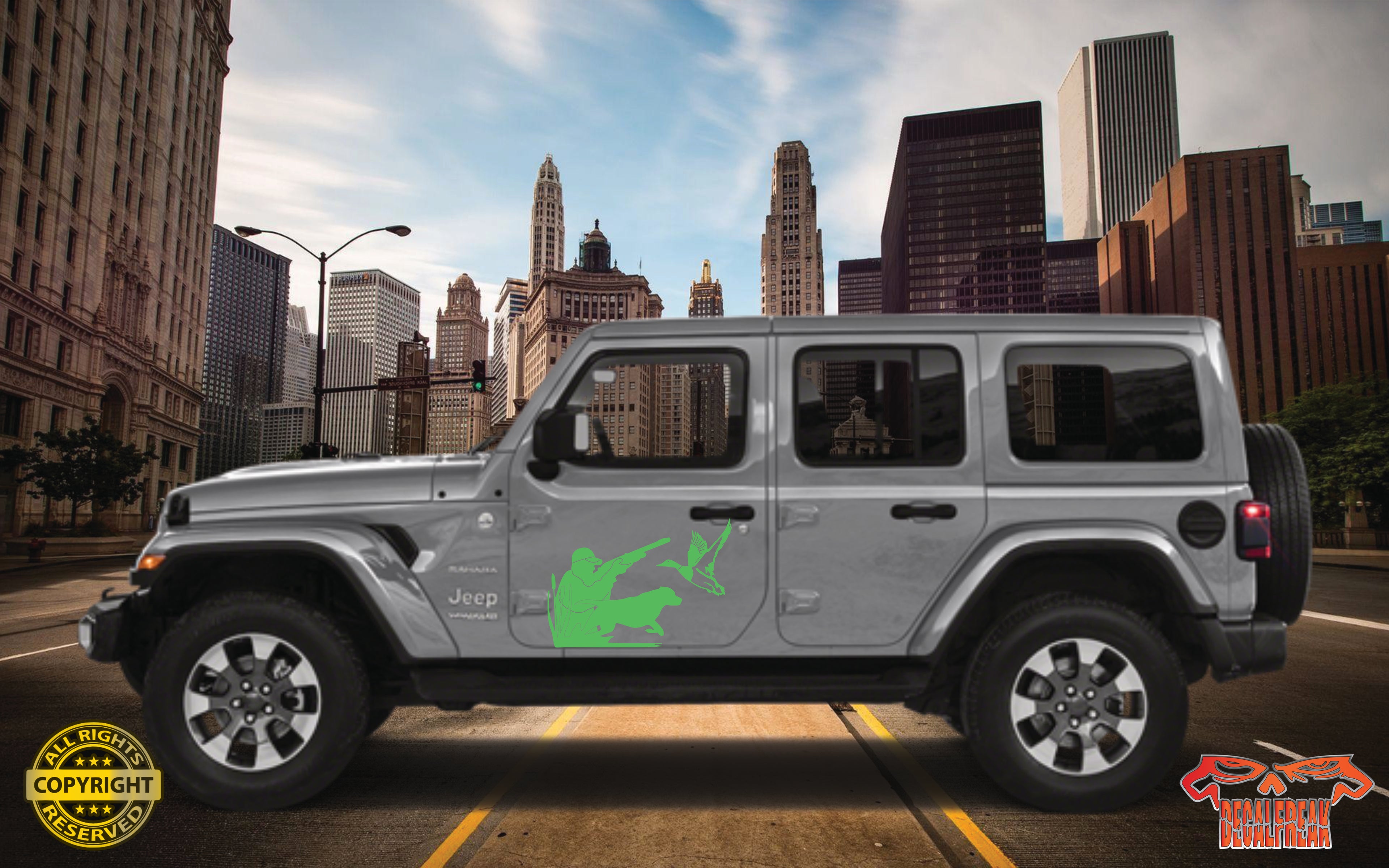 Duck Hunter Vinyl Decal (Side Panel)