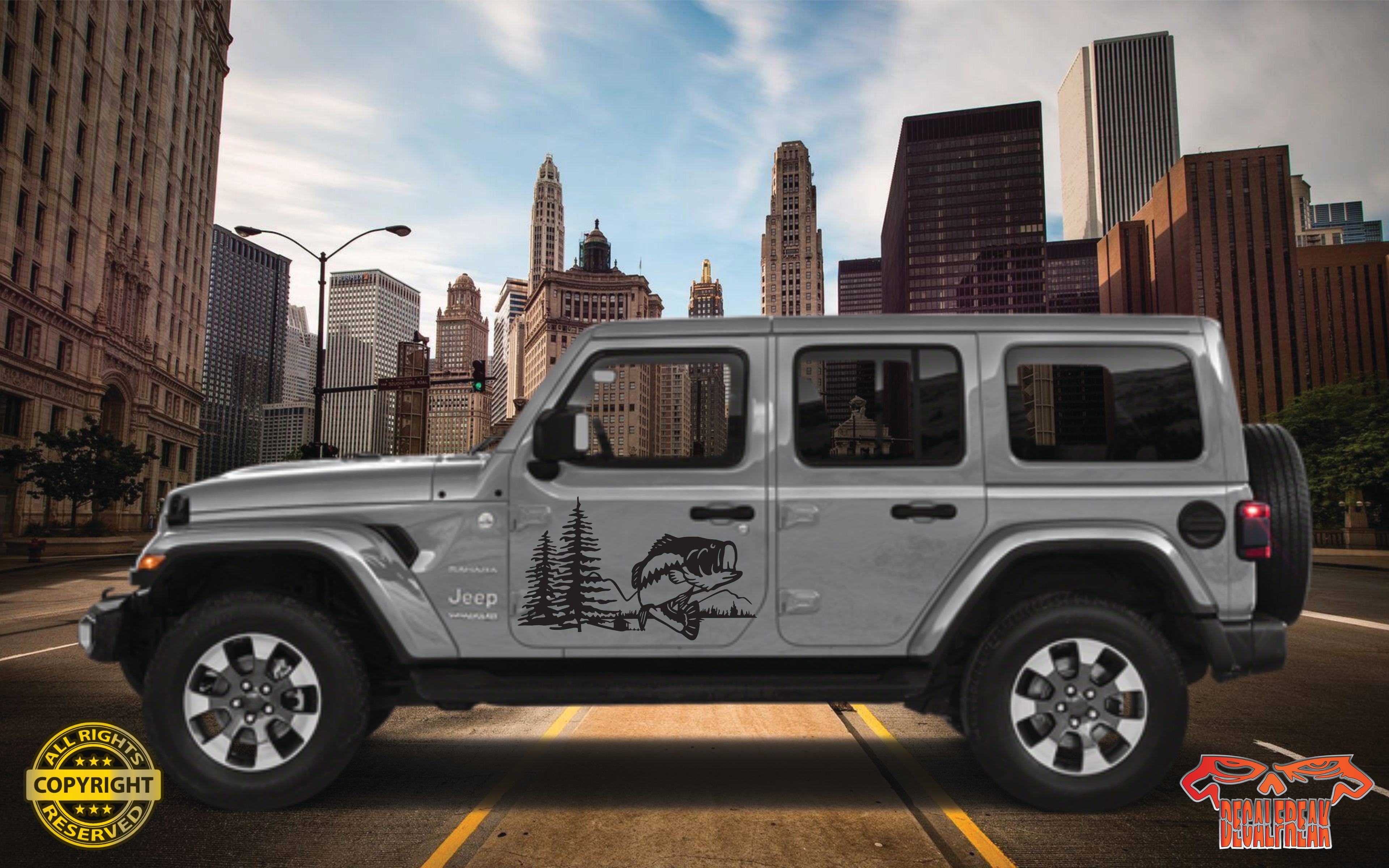 Bass Vinyl Decal (Side Panel)